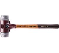 Maillet HALDER SIMPLEX Métal doux avec boîtier en fonte malléable et manche en bois - D=80 mm - 3009.080