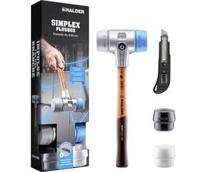 Halder SIMPLEX-Plusbox Starterkit Alu 3113s004 Marteau à métal souple, mi-dur 1430 g 155 mm 1 pc(s)