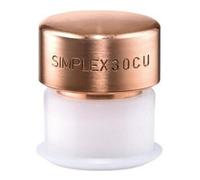 Halder Tête de maillet SIMPLEX 3804.030 – à frappe amortie, cuivre Ø30 mm, douille plastique