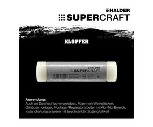 Halder Têtes de maillet L. 155 mm D. tête 30 mm anti-rebond nylon blanc, dur HALDER Quantité:1