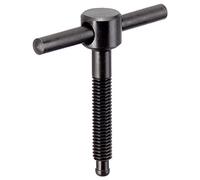 HALDER Vis à bascule - DIN 6304 - Avec bouton fixe/sans pièce de pression - Forme E - d1 = M16 / l1 = 110 mm - 24490.0018
