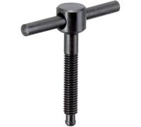 HALDER Vis à bascule, DIN 6304 avec bouton fixe/sans pièce de pression, forme E | d1 = M16 / l1 = 90 mm | 24490.0017