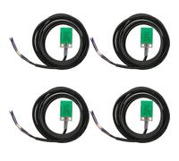 Haldzemo PS-05P Lot de 4 interrupteurs de proximité inductifs avec capteur d'approche normalement ouvert DC 5-30 V PNP NO avec support PL (coque verte)