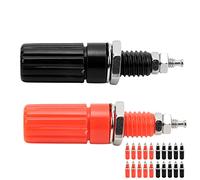 Halearo 10 Paires de Fiches Banane 4 Mm, Résistance à la Corrosion, Bonne Performance D'isolation, Légère et Portable, M3 pour Instruments électroniques