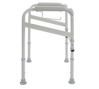 Halearo Accoudoir Réglable de Barre D'appui de Toilette de Handicap de sécurité pour le Soutien âgé et Handicapé, Accoudoirs Antidérapants, Conception Pliable, pour la Douche de Salle de Bains