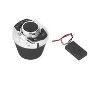 Halearo Bouton de Commande Universel sans Fil au Volant, Télécommande Multimédia Sûre et Durable pour Voitures, Noir Argent