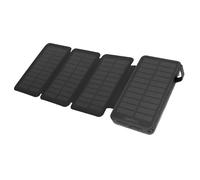 Halearo Chargeur de Panneau Solaire Pliable 20000mAh, Batterie Portable à Haute efficacité pour Le Camping et Les Urgences (Noir)