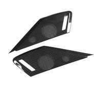 Halearo Couverture de Haut-Parleur de Porte de Voiture, 2 Pièces, Garniture élégante en Fiber de Carbone pour Chevy C8 Z06 Z51 2020 - 2023, Protection Lisse et Durable