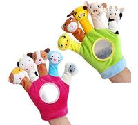Halearo de Dessin animé, Jouets en Peluche, Marionnettes à Main Douces et Câlines pour Un Jeu Créatif pour Enfants, 1 Pièces (Verte)