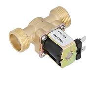 Halearo Électrovanne Magnétique électrique en Laiton Fiable pour le Contrôle de L'eau, Connecteur fileté G3/4 Pouces (Décharge d'eau sans pression DC24V)