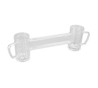 Halearo Ensemble de Chopes à Bière en Acrylique Résistant aux Chutes, avec Conception Ergonomique et Bouche Ronde pour Boire Confortablement