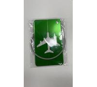 Halearo Étiquette de Bagage en Alliage D'aluminium, Identifiant de Sac Durable et élégant pour le Voyage, 1 X étiquette de Valise Personnalisée (Vert+vert)