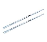 Halearo Glissière de Tiroir Rail Coulissant à Bille en Acier Robuste pour Placards, Glissement Lisse Résistant à L'usure pour Tiroirs, Armoires, Armoires Décoratives, 2 Pièces/ensemble