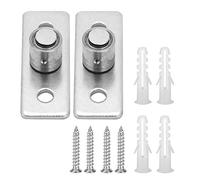 Halearo Guide de Plancher de Porte de Grange en Acier Inoxydable, 2 Pièces, Accessoires de Quincaillerie de Porte Coulissante Durables pour Portes en Bois et de Grange