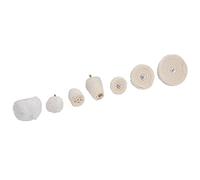 Halearo Jeu de 7 Meules de Polissage, Parfaites pour le Polissage Fin des Métaux et du Verre, Outil de Standard à Tige de 1/4 Po pour Artisans et Artistes