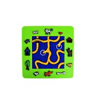 Halearo Jouet Chat et Souris pour Jeu éducatif, Plateau de Jeu Labyrinthe de Puzzle de Dessin animé pour Enfants de Plus de 5 Ans, Matière Plastique 19x19cm, 1 unité