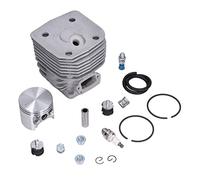 Halearo Kit Cylindre-Piston de 60 Mm, Ensemble Piston de qualité Supérieure pour Scie à Tronçonner Partner 3120k K1250 K1260, Améliore les Performances et la durabilité, Comprend 12 Unités