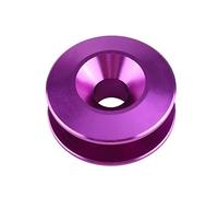 Halearo Kit D'habillage en Alliage D'aluminium de Fixation de Pare-chocs pour le Lavage du Compartiment Moteur à Dégagement Rapide 4 Pièces (Violet 27,5x9,5x2cm/50,2x3,74x0,79 pouces)