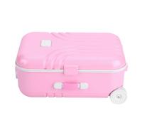 Halearo Mini Coffre à Bagages, Valise bébé, Jouet, Valise à roulettes en Plastique pour la Journée des Enfants (Rose)