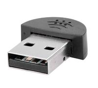 Halearo Mini Microphone USB, Réduction du Bruit Omnidirectionnelle (Noire) | Sans Pilote, Enregistrement de Chat Skype sur Ordinateur, Capteur de 2 Mètres, Filtrage du Bruit, à 360 Degrés