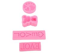 Halearo Moule à Chocolat en Forme de Cœur D'amour, Moule à Bonbons en Silicone pour Cadeaux Faits à la Main, Résistant aux Hautes Températures pour les Desserts DIY