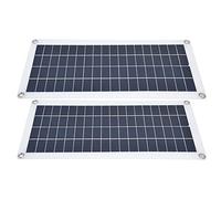 Halearo Panneau de Charge Solaire 2x10W, Haute efficacité de Conversion, Ensemble Multi-usage pour le Tourisme, Silicium Monocristallin