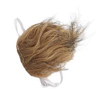 Halearo Perruque pour Animaux de Compagnie, Bande élastique Réglable, Tour de Tête de 24 à 36 Cm (Brun)