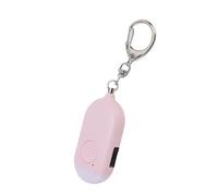 Halearo Porte-clés D'Alarme D'auto-Défense Sirène Compacte 130 DB avec Lumière Stroboscopique LED pour la Défense de sécurité d'urgence, Alarme de sécurité Portable pour Enfants et Adultes (Rose)