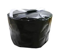 Halearo Sac de Frappe Imperméable en PVC, Aide à L'entraînement au Swing pour la Pratique du Golf, 16.5x16.5x9.5 Pouces (Noir)