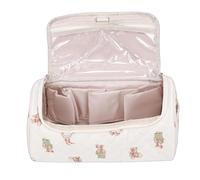 Halearo Sac de Voyage pour Outils Capillaires de Grande capacité, étui à Outils de Protection Contre la Chaleur avec Crochet de Suspension en Métal, Organisateur Universel pour Sèche-Cheveux (Ourse)