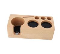 Halearo Station de Bourrage de café, Support Professionnel en Bois pour Comptoir avec Accessoires, Design 6 en 1 (Ouverture de 54mm/2,13 pouces)