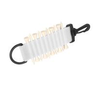 Halearo Support de Tee de Golf, Sac de Rangement Portable et Durable pour Tee de Golf avec Crochet Multifonction pour Joueurs de en Nylon Bambusoideae (Blanc)