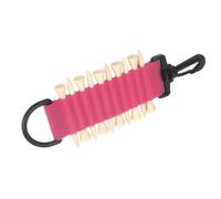 Halearo Support de Tee de Golf, Sac de Rangement Portable et Durable pour Tee de Golf avec Crochet Multifonction pour Joueurs de en Nylon Bambusoideae (Rose Rouge)