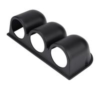 Halearo Support Universel Noir de Montage de Dosette à Triple Jauge à 3 Trous avec Matériau ABS de qualité pour Voiture, Camion, Bateau, Moto, Jauges 52 mm/2"