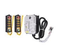 Halearo Télécommande Industrielle avec Indicateur LED Contrôleur de Grue Durable 800 MHz à 10 Boutons pour Le Levage et la Manipulation de Matériaux Matériau ABS (AC380V)