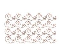 Halearo Trombone de Dessin animé Mignon 20 Pièces, pour la Classification des Documents, Pince Métallique en Forme de Lapin pour Usage au Bureau