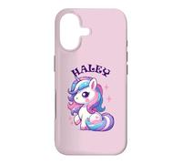 Haley Adorable Motif Licorne pour Fille Nom Haley Coque pour iPhone 17