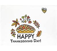 Half a Donkey Grand torchon en Coton « Happy Thanksgiving Day »