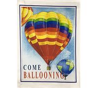 Half a Donkey Grand torchon en Coton Style rétro avec Motif Ballon