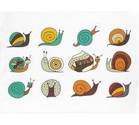 Half a Donkey Grand torchon en Coton The Cartoon Snail Collection