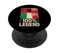 Half Albanian Italian Roots 100% Legend Albania Italy PopSockets PopGrip Adhésif