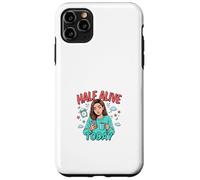 Half Alive Today Funny Fatied Mood Design Coque pour iPhone 11 Pro Max
