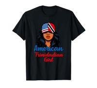 Half American and Trinidadian Island Roots Pride T-Shirt