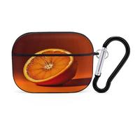 Half an Orange Organiseur pour écouteurs Airpods Pro Housse de protection antichoc avec mousqueton anti-chute pour Airpods Pro 2ème génération Noir