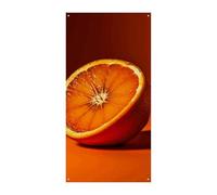Half An Orange Summer Door Cover Large Bannières Suspendues Welcome Door Cover Backdrop Banner for Front Door Party Spring Indoor Outdoor Decor
