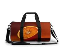 Half An Sac de sport orange pour homme et femme, résistant à l'eau, sac de voyage léger pour voyage, sport, blanc, 45 cm/22,9 cm/22,9 cm, blanc, 17.7in/9in/9in