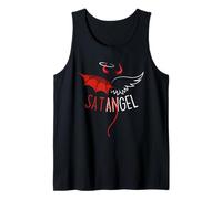 Half Angel Half Devil Tee Gothique Emo Esthétique Graphique Débardeur