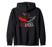 Half Angel Half Devil Tee Gothique Emo Esthétique Graphique Sweat à Capuche