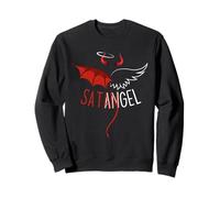 Half Angel Half Devil Tee Gothique Emo Esthétique Graphique Sweatshirt