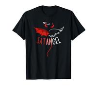 Half Angel Half Devil Tee Gothique Emo Esthétique Graphique T-Shirt